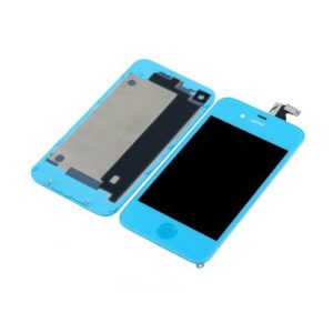 iPhone 4 LCD Screen Replacement Assembly with Home Button - Blue