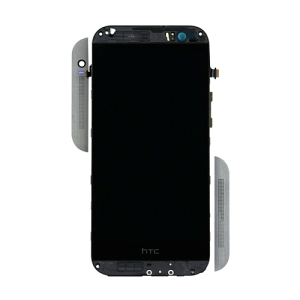HTC One M8 LCD Screen and Digitizer Assembly with Frame - Grey