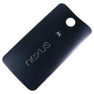 Motorola Nexus 6 Back Battery Door Cover - Black