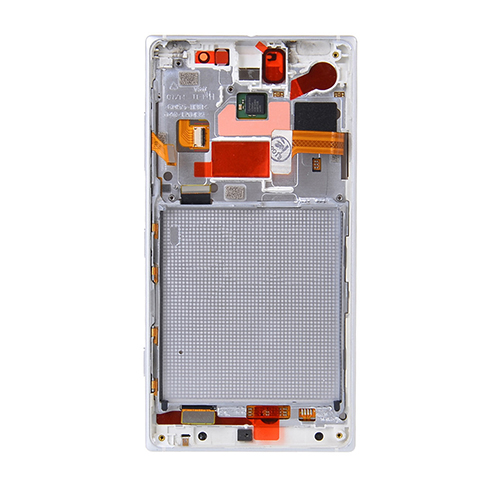 Nokia Lumia 830 LCD Screen and Digitizer Assembly with Frame - White