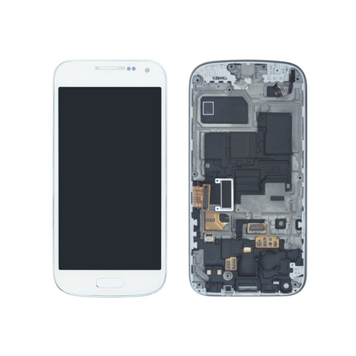 Samsung Galaxy S4 Mini i9190 i9195 LCD Screen and Digitizer Assembly with Frame - White