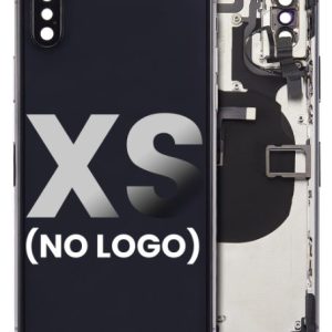 iPhone XS Back Housing with Small Parts Pre-installed < no Logo > < Space gray >