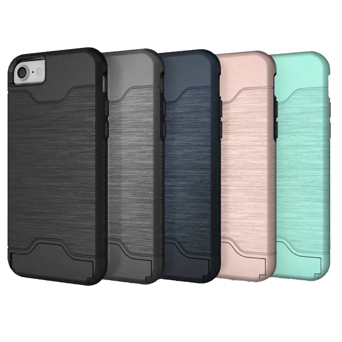 iPhone 7 Plus Card Slot Case - Grey