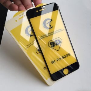 iPhone 8 9D Tempered Glass - White