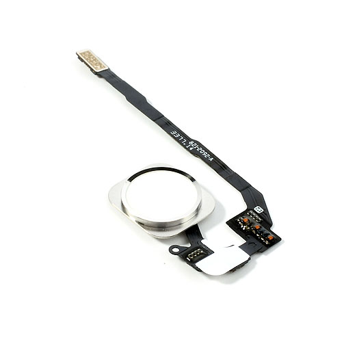 iPhone 5S Home Button Fingerprint Scan Sensor Flex Cable - Sliver