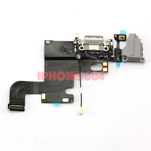 iPhone 6 Dock charger flex with Audio Jack - Black - Image 2