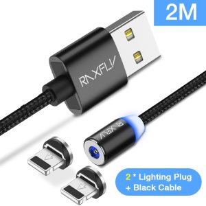 RAXFLY Magnetic Cable Lightning to USB - 2 Lightning Ports