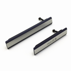 Sony Xperia Z2 USB Charging / Sim / Micro SD Card Port Cover Set - Black