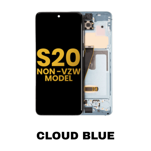Samsung Galaxy S20 5G OEM OLED screen replacement Cloud Blue