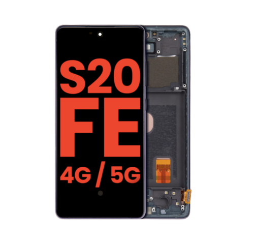 Samsung Galaxy S20 FE 4G / 5G OLED Screen Replacement Assembly with Frame (Cloud Navy)