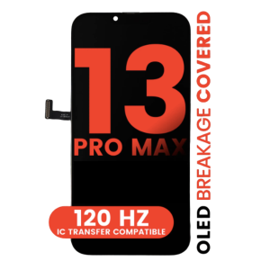 Front view of iPhone 13 Pro Max OLED screen 120HZ