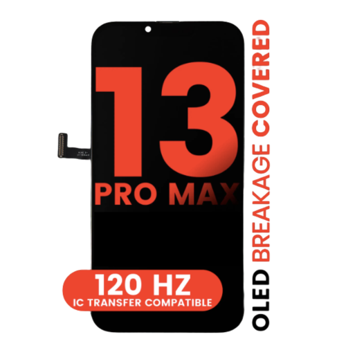 Front view of iPhone 13 Pro Max OLED screen 120HZ