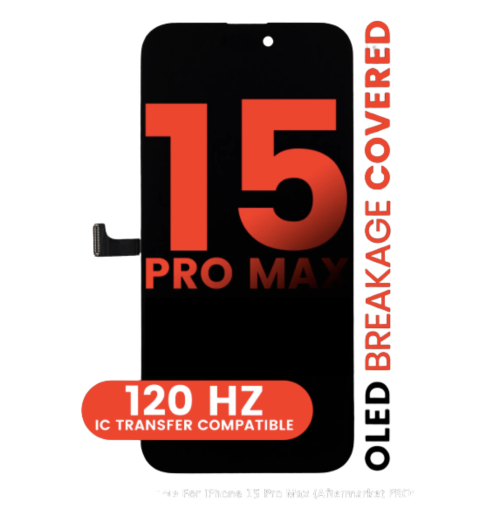 iPhone 15 Pro Max OLED Display Front View