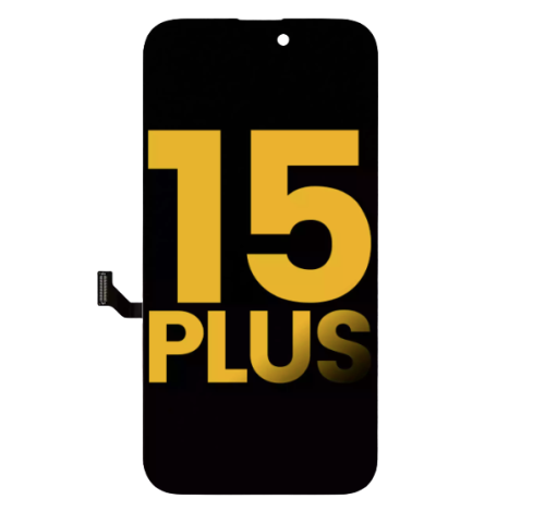 iPhone 15 Plus Screen Replacement LCD Screen Display Touch Screen Digitizer Assembly with Steel Plate Installed < OLED >