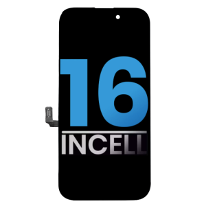 Front view of iPhone 16 LCD screen replacement assembly