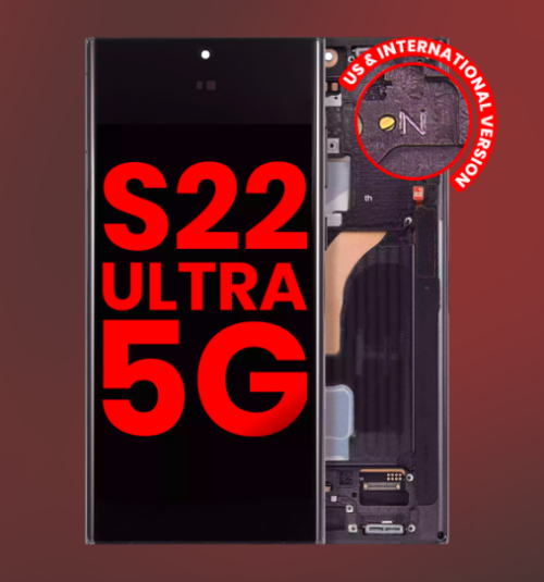 Samsung Galaxy S22 Ultra 5G S908 Screen Replacement Assembly with Frame ( OLED ) ( Aftermarket Plus )