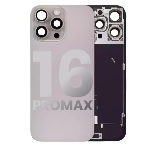 iPhone 16 Pro Max Back Glass With Steel Plate With Wireless NFC Charging MagSafe Magnet & Flashlight Flex (Used OEM Pull)