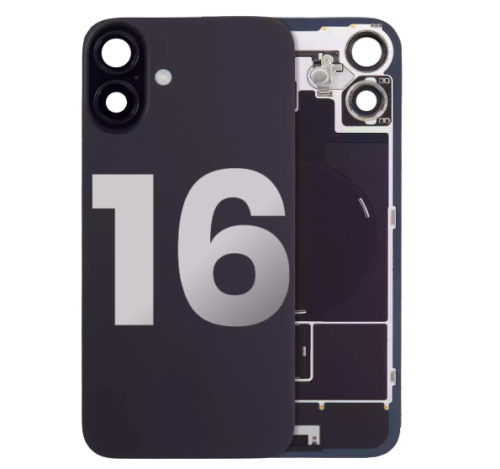 iPhone 16 Back Glass With Steel Plate With Wireless NFC Charging MagSafe Magnet & Flashlight Flex (Used OEM Pull: Like New)