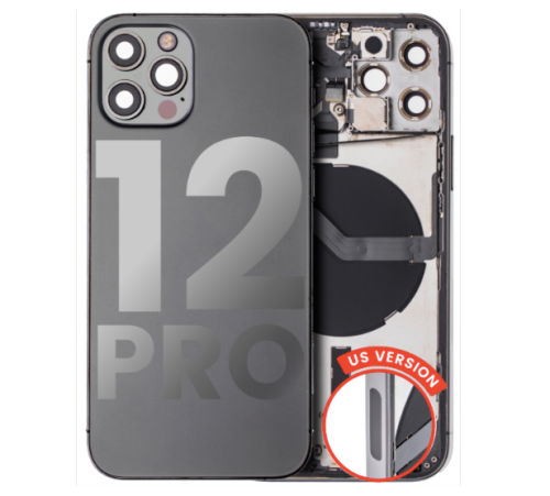 iPhone 12 Pro Back Housing W/ Small Components Pre-Installed (US Version) (Used OEM Pull: Like New)
