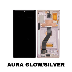 Samsung Note 10 OLED screen replacement Aura Glow/Silver