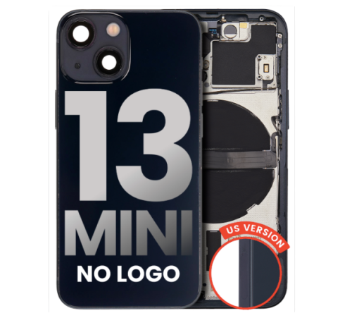 iPhone 13 mini Back Housing W/ Small Components Pre-Installed (US Version) (No Logo)