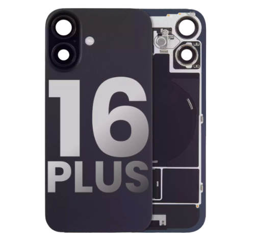 iPhone 16 Plus Back Glass With Steel Plate With Wireless NFC Charging MagSafe Magnet & Flashlight Flex (Used OEM Pull: Like New)