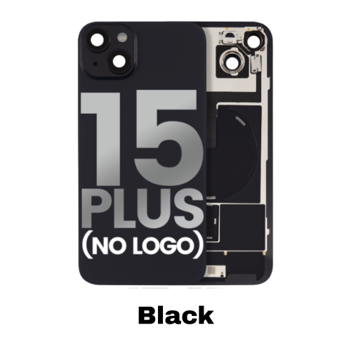 MagSafe NFC Flex Back Glass iPhone 15 Plus - Black