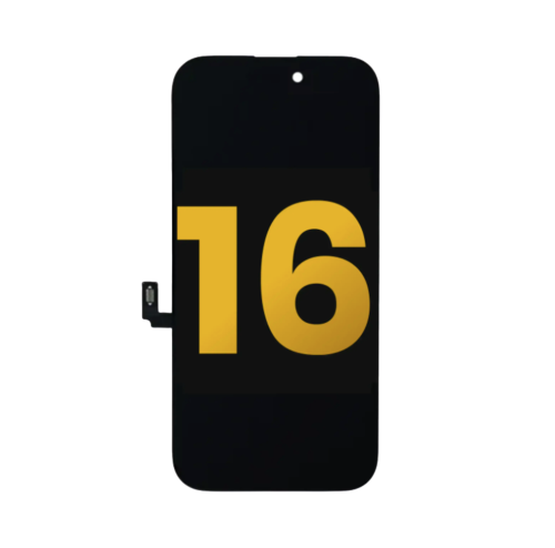 Front view of iPhone 16 OLED screen replacement