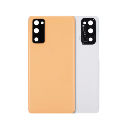 Samsung S20 FE 5G Back cover Glass With Camera Lens (Cloud Orange)