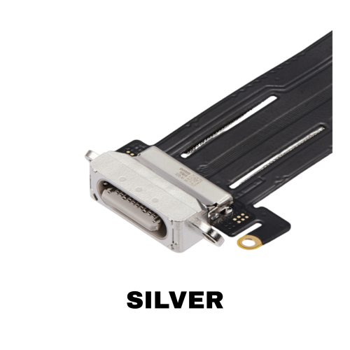 iPad Pro 13 7th Gen 2024 Charging Port Flex Cable WiFi Cellular Silver