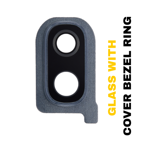 Samsung Galaxy A40 (A405 / 2019) Back Camera Glass Lens and Cover Bezel (Black)