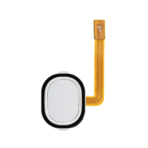 Samsung Galaxy A30 (A305 / 2019) / A40 (A405 / 2019) Fingerprint Reader With Flex Cable (White)