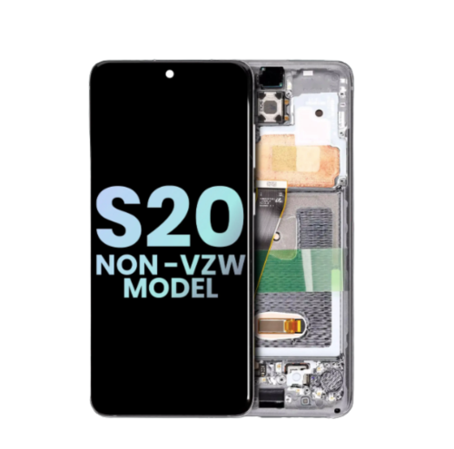 Samsung Galaxy S20 / S20 5G OEM  OLED Screen Replacement Assembly with Frame (OEM Refurbished)