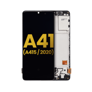 Samsung Galaxy A41 (A415 / 2020) OLED Screen Replacement with frame (Prism Crush Black).