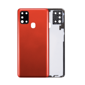 Samsung Galaxy A21s (A217 / 2020) Back cover Glass With Camera Lens (Red)