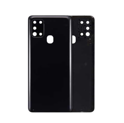 Samsung Galaxy A21s (A217 / 2020) Back cover Glass With Camera Lens (Black)