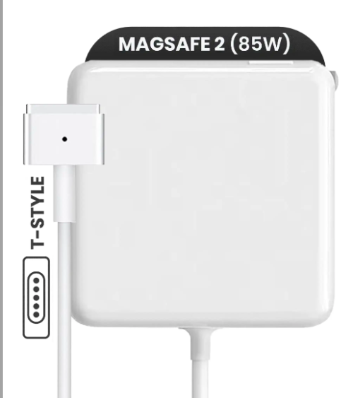 85W MagSafe 2 Power Adapter With Cable (T-Style) For MacBook (Aftermarket)