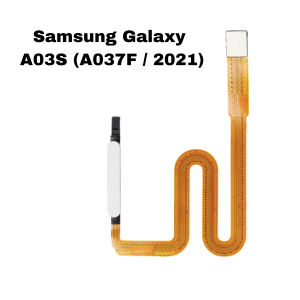 Samsung Galaxy A03S (A037F / 2021) Fingerprint Reader With Flex Cable (White)