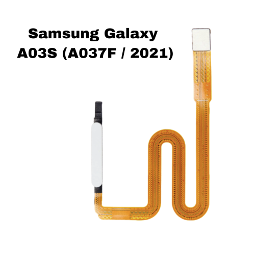 Samsung Galaxy A03S (A037F / 2021) Fingerprint Reader With Flex Cable (White)