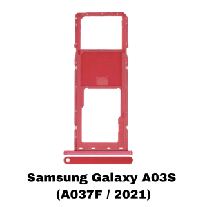 Samsung Galaxy A03S (A037F / 2021) Single Sim Card Tray (Red)