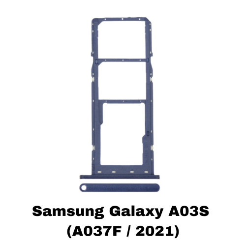 Samsung Galaxy A03S (A037F / 2021) Dual Sim Card Tray (Blue)