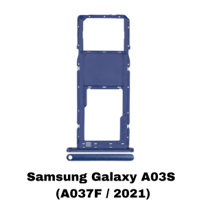 Samsung Galaxy A03S (A037F / 2021) Single Sim Card Tray (Blue)