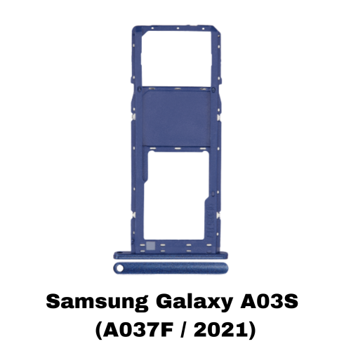 Samsung Galaxy A03S (A037F / 2021) Single Sim Card Tray (Blue)