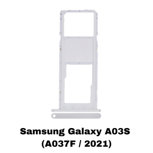 Samsung Galaxy A03S (A037F / 2021) Single Sim Card Tray (White)