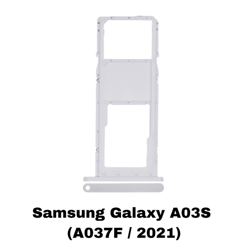Samsung Galaxy A03S (A037F / 2021) Single Sim Card Tray (White)