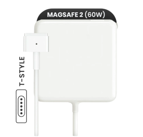 60W MagSafe 2 Power Adapter With Cable (T-Style) For MacBook (OEM Grade A/B) 