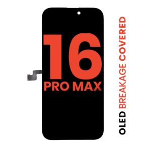 iPhone 16 Pro Max screen replacement OLED display front view