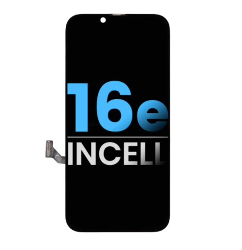 Front view of iPhone 16e LCD assembly with Incell display