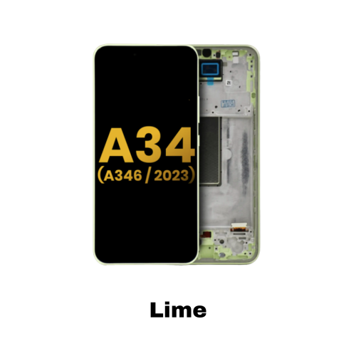 Galaxy A346 OLED Display with Frame – Lime