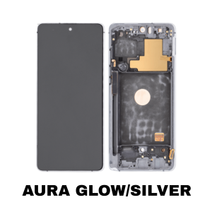 Samsung Note 10 Lite OLED screen replacement Aura Glow/Silver